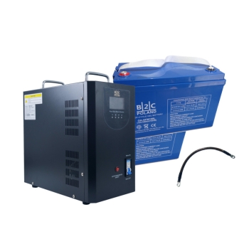 Awaryjne zasilanie  2000VA/1400W 12V 220V + 2 x Akumulator GEL 12V 100AH